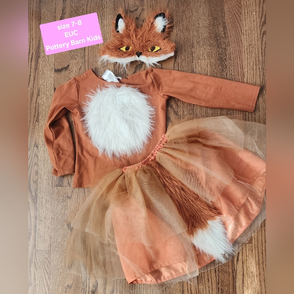 Pottery Barn Kids Fox Costume - Brown and White